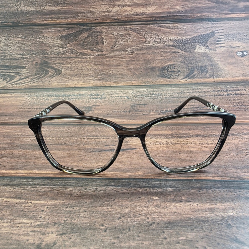 Kensie Accessory Women‎ Cat Eye Eyeglasses Grey Black White 54-16-140 CR